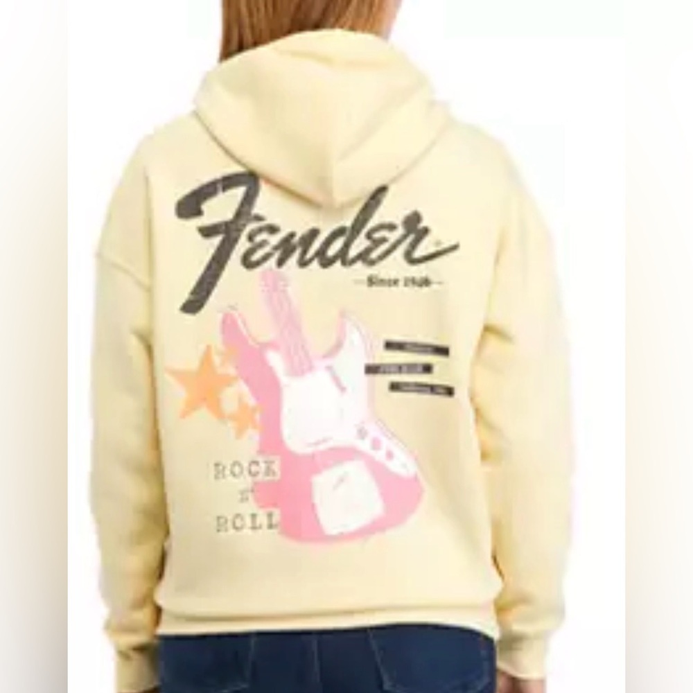 Michael Fender Fender Pale Yellow OversizedRock & Roll Pink Electric Guitar M